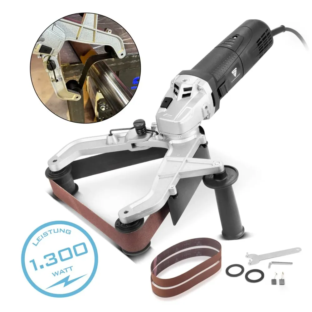 Corne de tuberí de acero Granulador Rs -1300 St con 1,300 W y 1.100 - 3,200 rpm para cintas de molienda de 760 mm Moladora...
