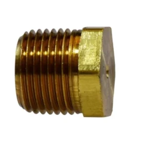 3/8" Solid Hex Head Plug Brass Fitting Pipe 28203S