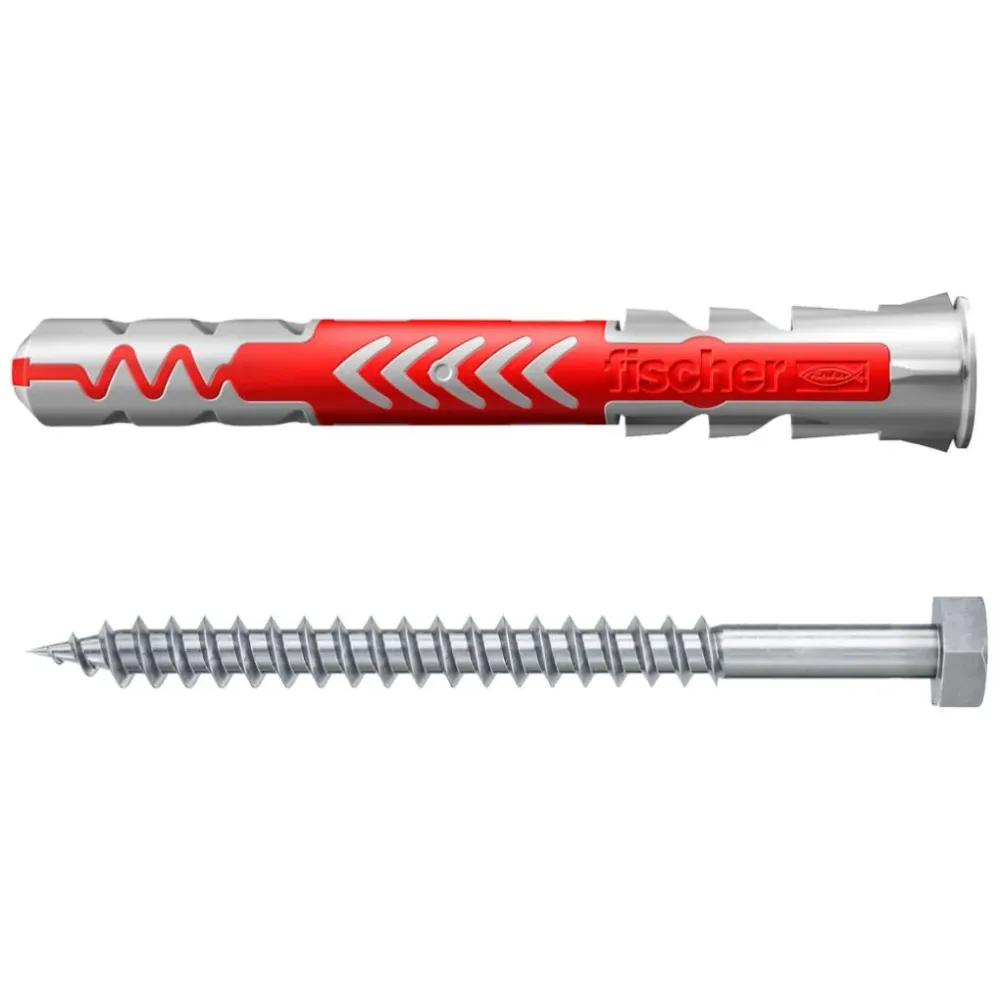 Taco Duopower 10x80 con tornillo hexagonal 10 uds