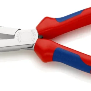 Knipex 3815200 - Alicate para mecánicos, bocas rectas semiredondas - con mangos bicomponentes 200 mm