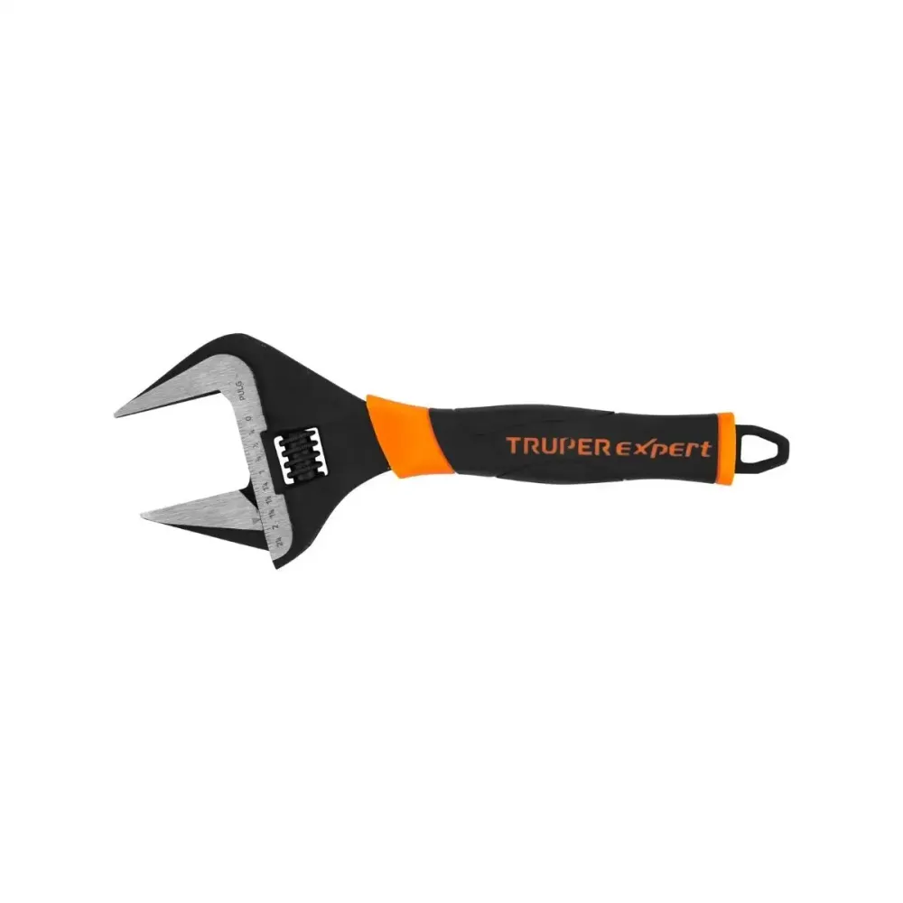 Llave ajustable perico 12" boca ancha comfort grip truper 101036