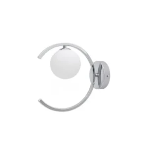 aplique de pared acero color cromo serie conil 10cm para Pasillo