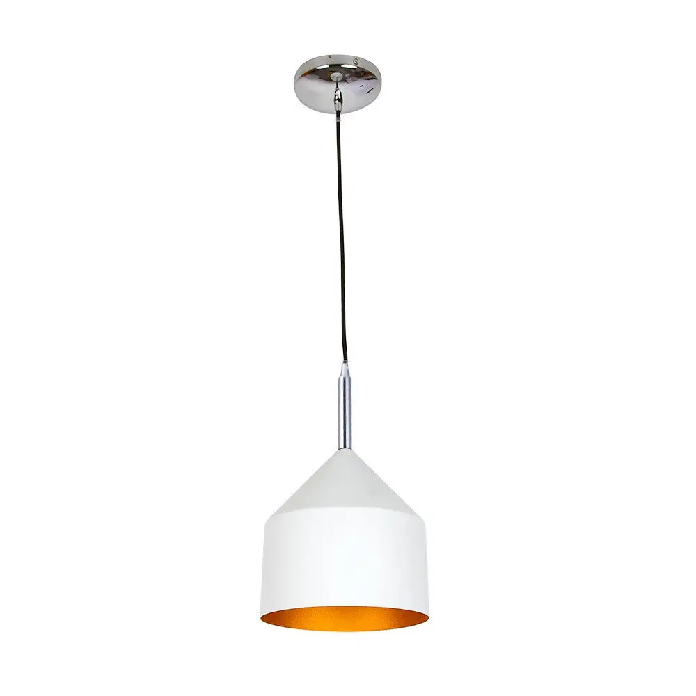 Lámpara de interior para suspender auva tecnolite base e27 blanco con Interruptor