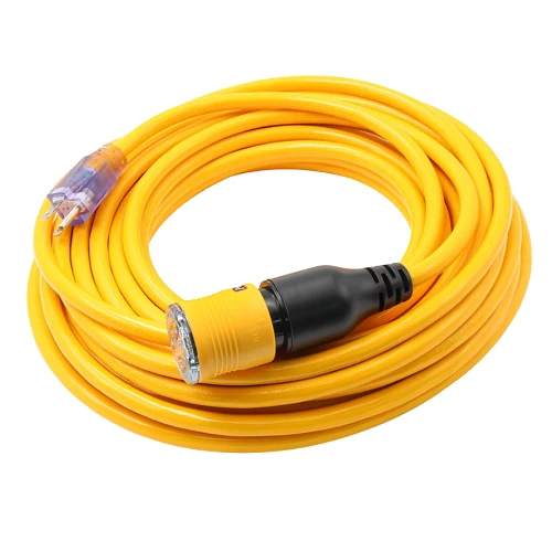100FT 12/3 SJTW Cold Weather Pro Lock Extension Cord CGM Limón