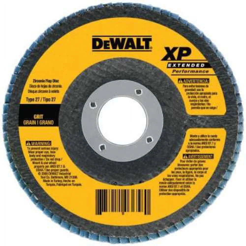 DEWALT DW8356 4-1/2-Inch 5/8-Inch-11 40G Type 27 Hp Flap Disc