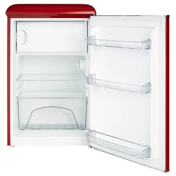 Refrigerador Svan SVRR090 rojo, 111 L, sistema cíclico, control mecánico, 42 dB, 90 × 52,2 × 61,7 cm