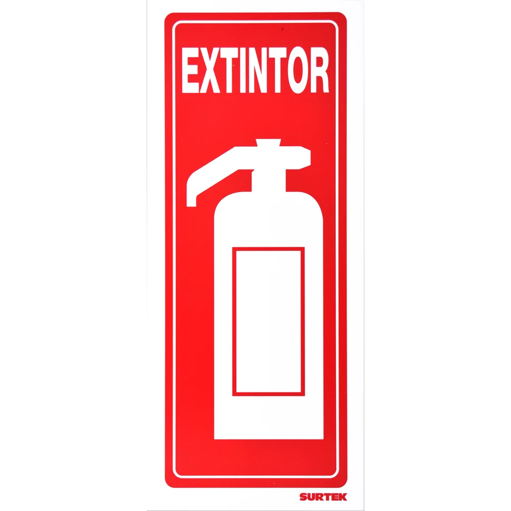 Señal "Extintor" vertical Surtek con Sensor Fotoelectrónico