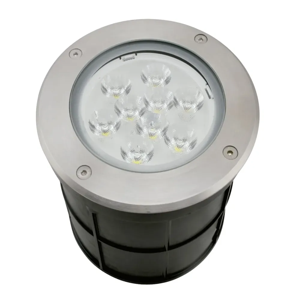 EMPOTRABLE PISO LED INTEGRADO 12W EXTERIOR BLANCO CALIDO ARTLITE ADE-208 con Dimmable Integrado