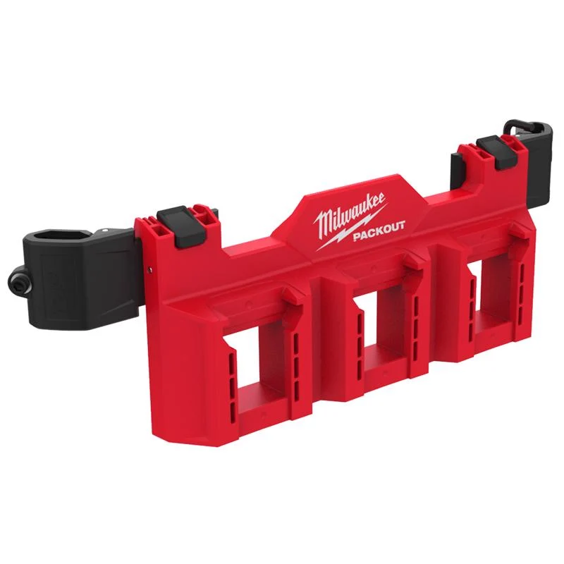 Porta baterías Milwaukee PACKOUT negro/rojo