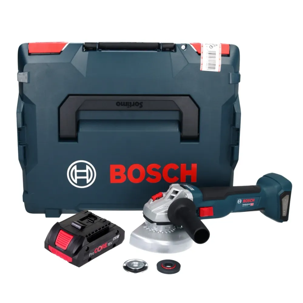 Bosch GWS 18V-10 Amoladora angular profesional sin cable 18 V 125 mm sin escobillas + 1x baterí ProCORE 4,0 Ah + L-Boxx -...