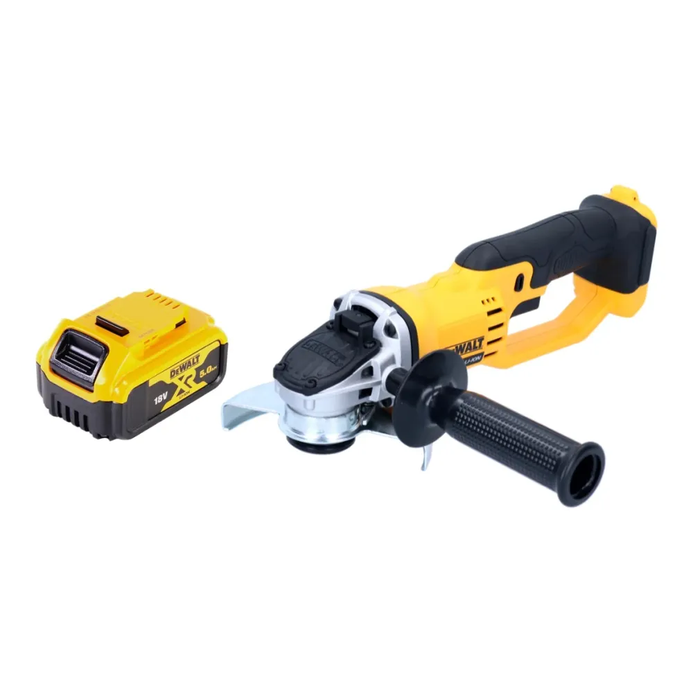 Amoladora angular baterí DeWalt DCG 412 18V 125mm + 1x baterí 5.0Ah - sin cargador