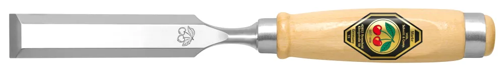 (1001-10) FORMON DE 10MM CON MANGO DE MADERA DE HAYA BLANCA DOS CEREZAS