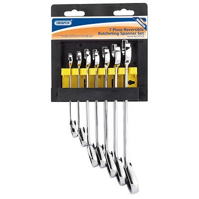 Llaves Combinadas Carraca Juego De Llaves Combinadas De Trinquete Reversible De 7 Piezas Draper
