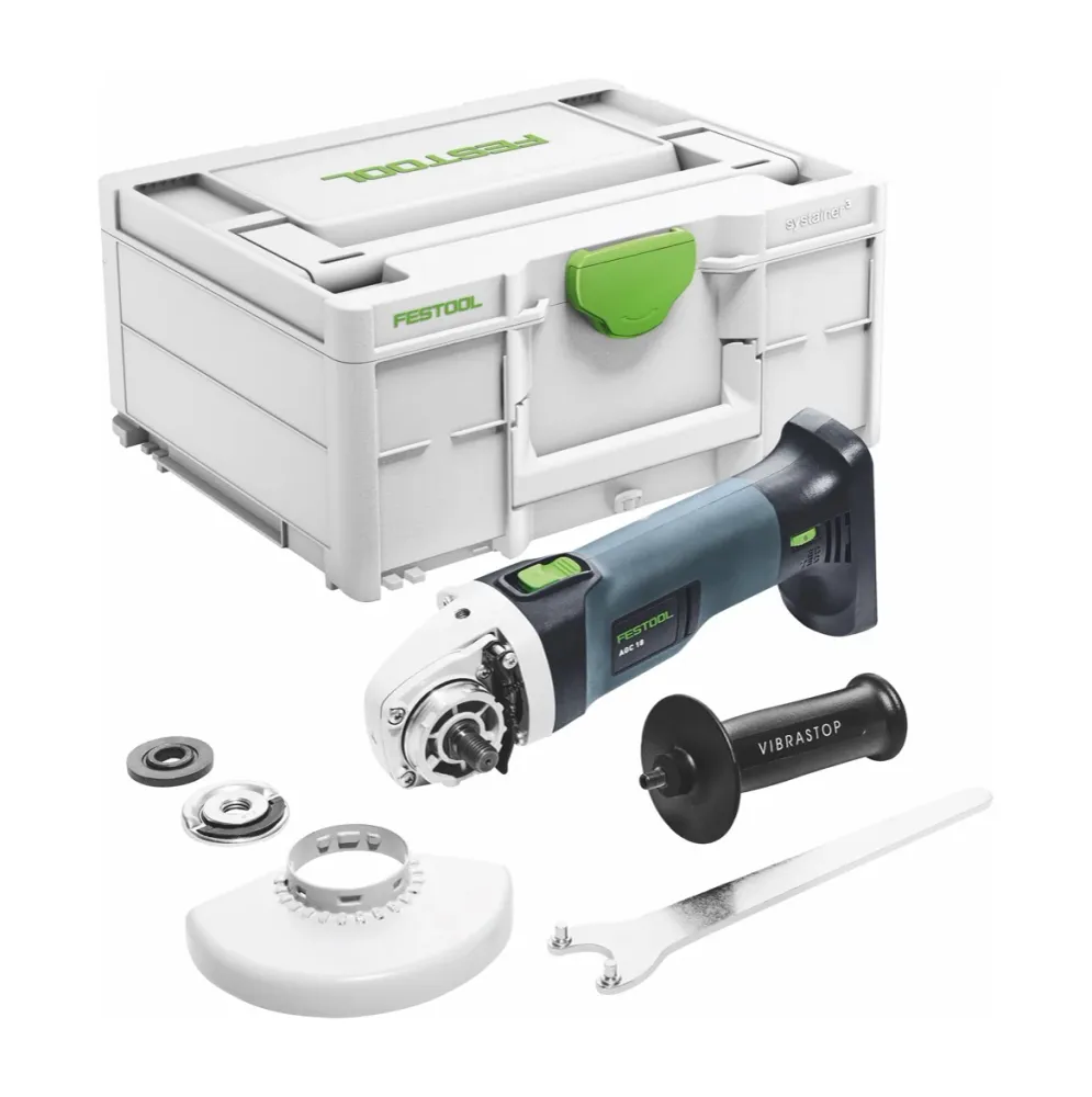 Amoladora angular baterí Festool AGC 18-125 EB-Basic 18 V 125 mm sin escobillas (576825) + Systainer - sin baterí, sin car...