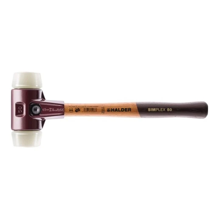 Mazo de cara blanda HALDER SIMPLEX Longitud 405 mm Cabeza Ø 60 mm ( 4000811669 )