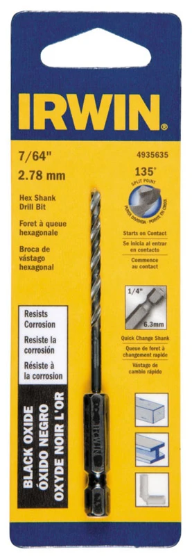 BROCA HEXAGONAL DE 7/64" Irwin