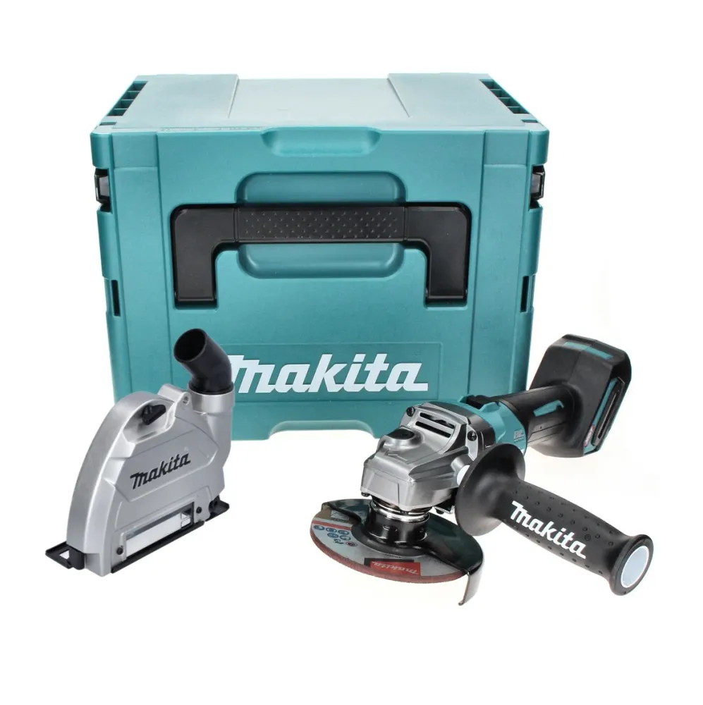 Amoladora angular baterí Makita GA 005 GZ01 40 V máx. 125 mm sin escobillas XGT + campana de aspiración + Makpac - sin bat...
