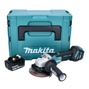 Amoladora angular baterí Makita DGA 515 F1J 18 V 125 mm sin escobillas + 1x baterí 3,0 Ah + Makpac - sin cargador