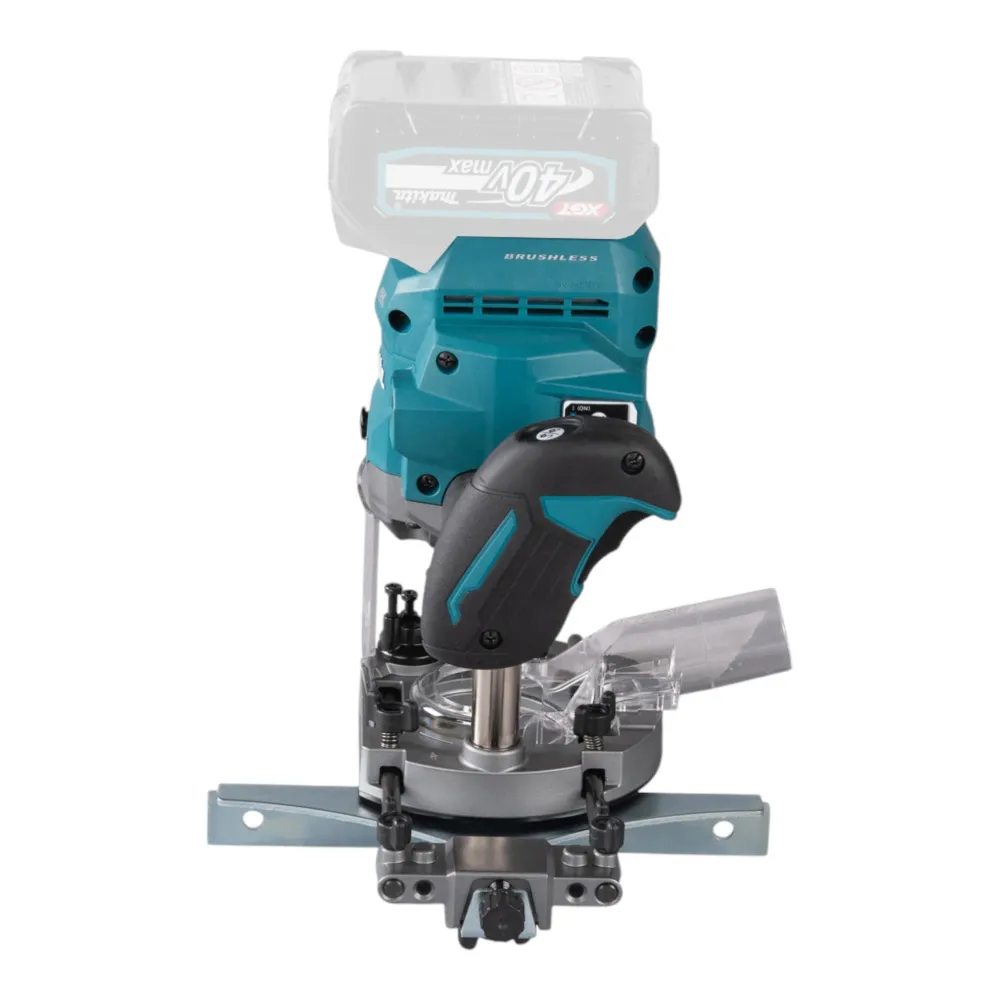 Fresadora Makita RP 001 GZ sin cable, 40 V máx., 12 mm, motor sin escobillas, solo herramienta (sin baterí ni cargador)