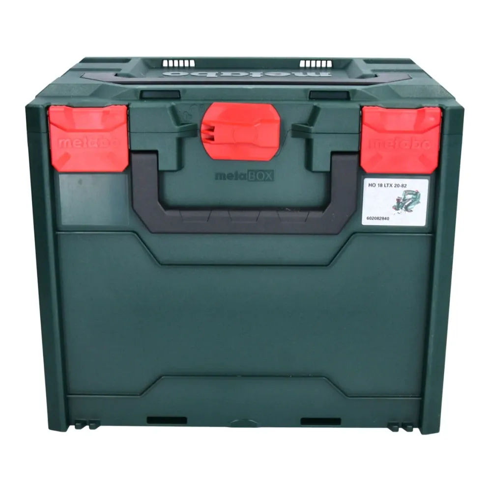 Cepillo inalámbrico Metabo HO 18 LTX 20-82 18 V 82 mm Solo + metaBOX ( 602082840 ) - sin baterí, sin cargador