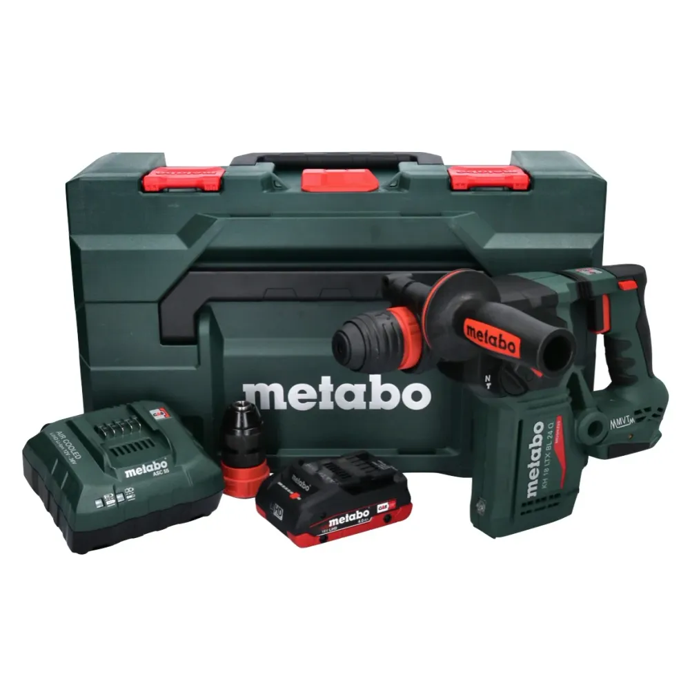 Martillo combinado sin cable Metabo KH 18 LTX BL 24 Q 18 V 2,2 J + 1x baterí recargable 4,0 Ah + cargador + metaBOX