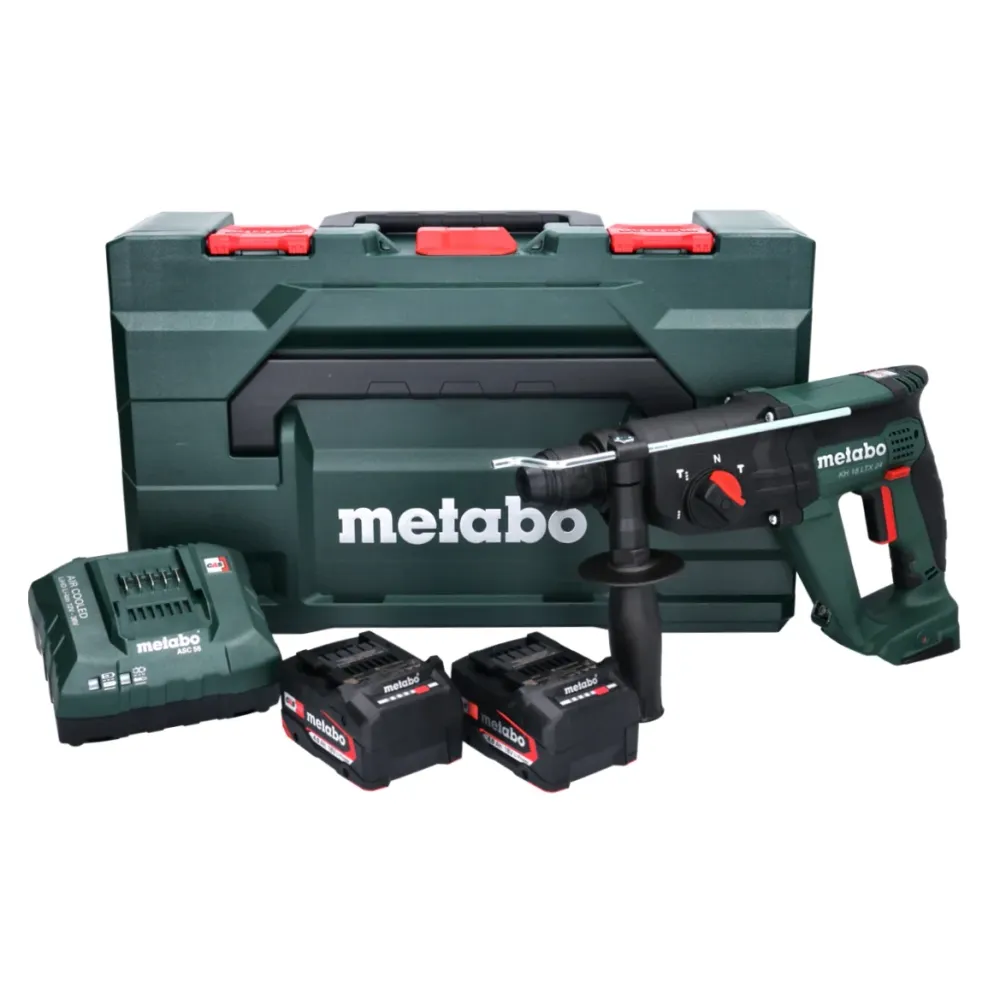 Martillo combinado sin cable Metabo KH 18 LTX 24 18 V 2,1 J SDS plus + 2x baterí 4,0 Ah + cargador + metaBOX ( 601712510 )