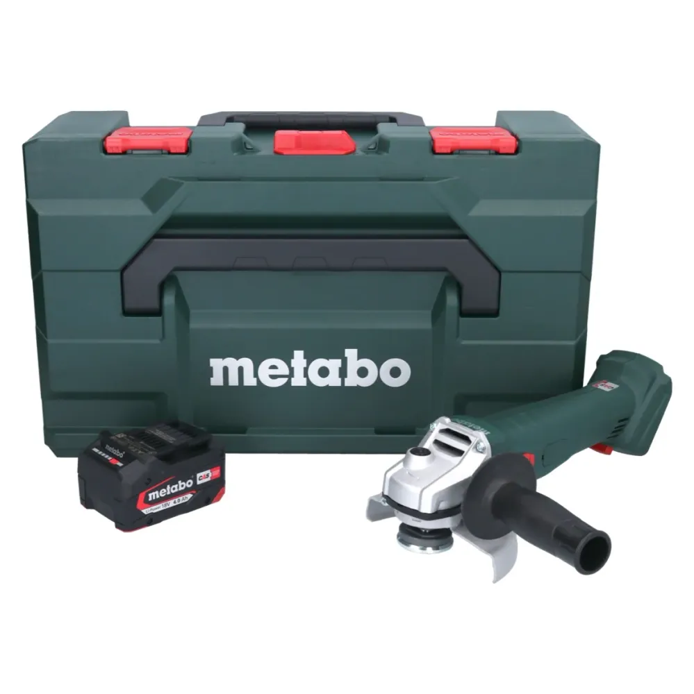 Metabo W 18 7-125 Amoladora angular sin cable 18 V 125 mm + 1x baterí 4,0 Ah + metaBOX - sin cargador