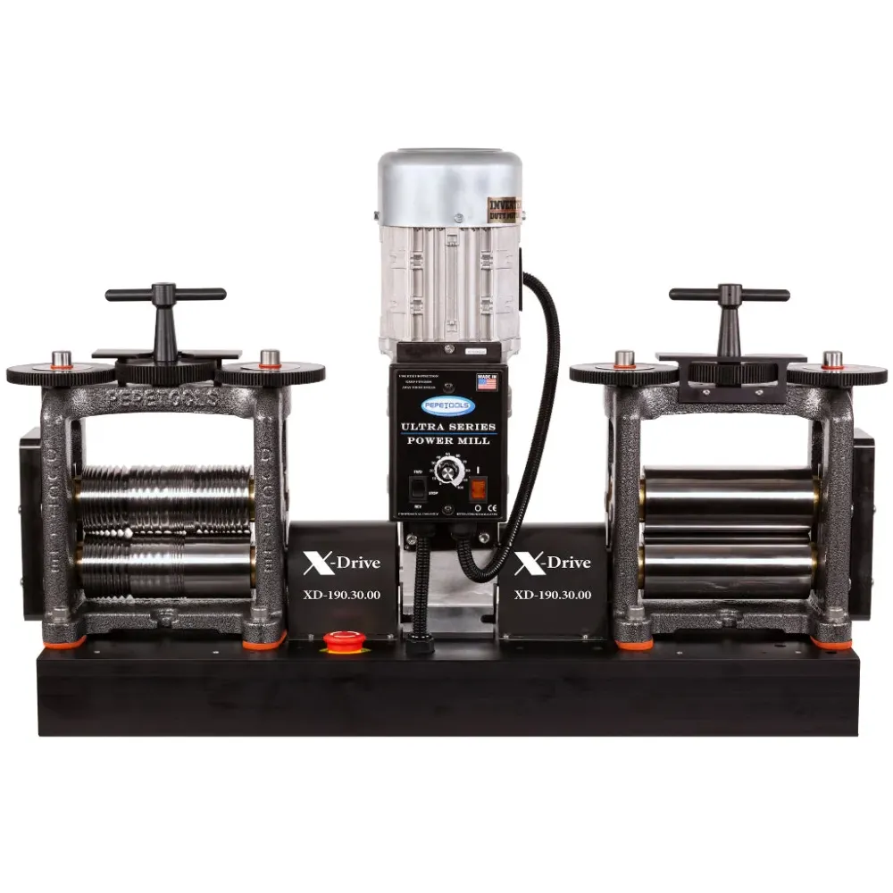130 mm Double Electric Flat & Wire Mill X-Drive Pepetools