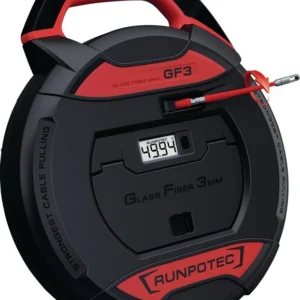 Dispositivo de tracción de cables RUNPOTEC GF3, longitud de cinta de 50 m, radio de curvatura de 38 mm (4000818686)