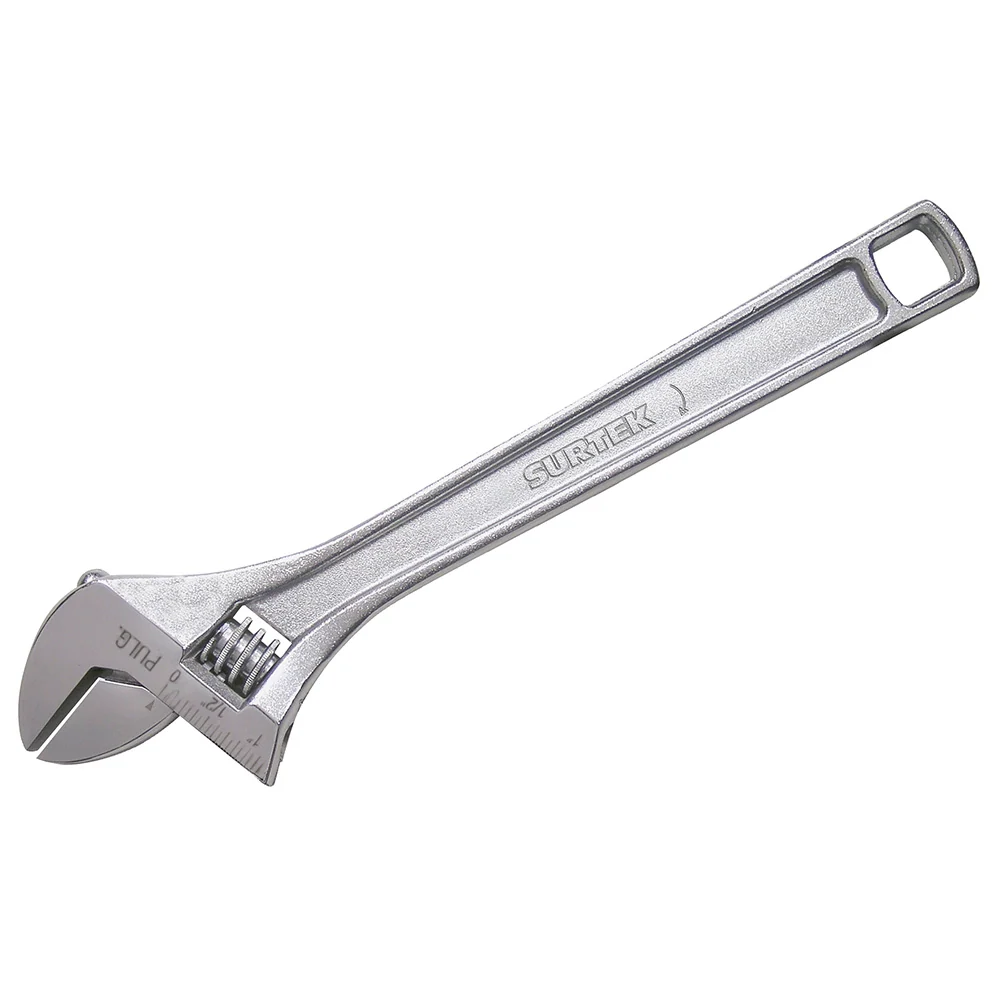 Llave ajustable cromada 10" Surtek
