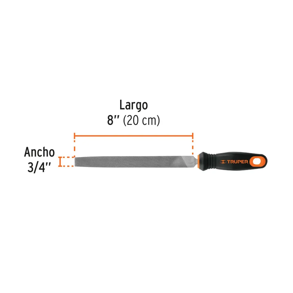 Lima plana 8" Truper