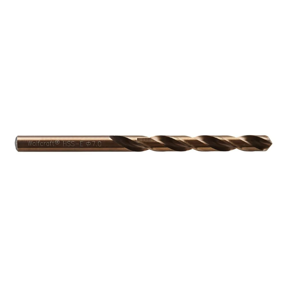 BROCA PARA METAL HSS COBALTO RECTIFICADA, Ø7,00 x 109 mm WOLFCRAFT