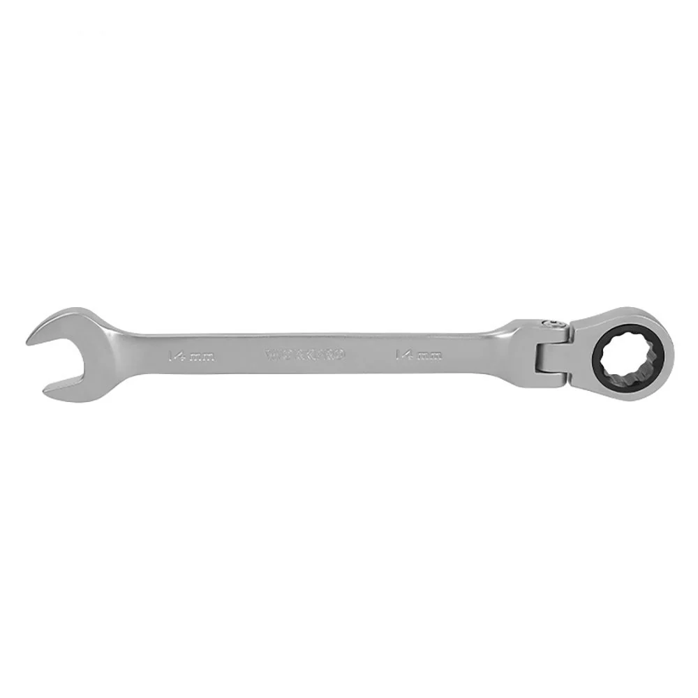LLAVE MIXTA DE CARRACA ARTICULADA 14 mm WORKPRO