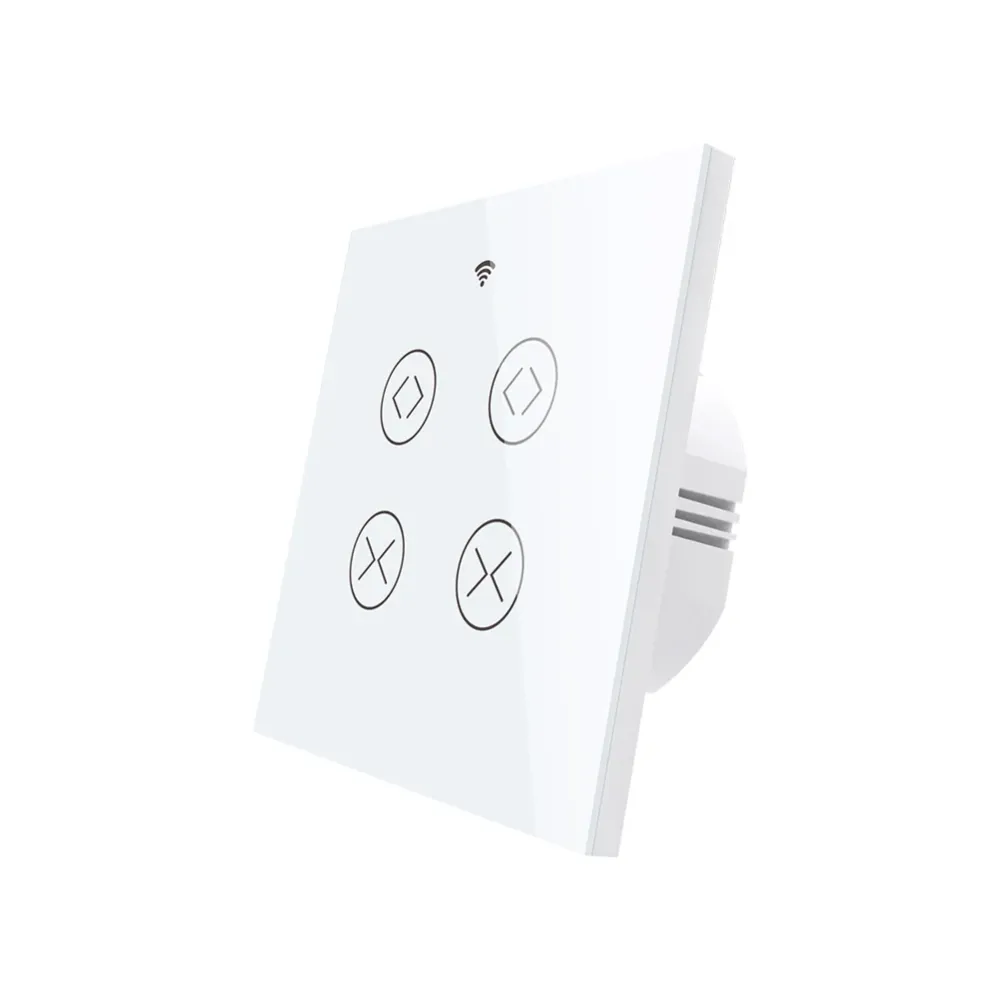 Interruptor DUPLO Touch de Estores Wi-Fi + RF - Branco - Gama Sencillo Touch - Tuya / Smartlife - WS-EUR-2C con Certificad...