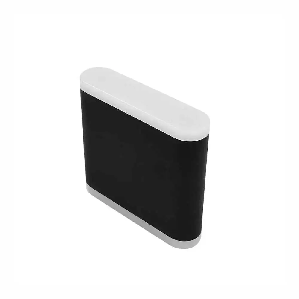 Luminario de led para pared 2x3w 6000k ip54 10.5X11.4Cm negro con difusor mca maxxi sin t.E.