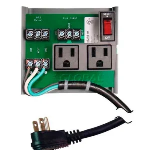 10A 120VAC RIB UPS Interface Board Breaker/Switch 2 Outlets Power Cord PSM2RB10