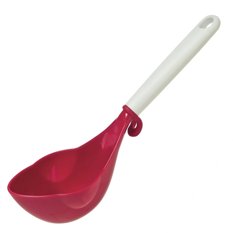 Cuchara para enlatar de boca regular/boca ancha de ABS/nailon rojo/blanco Progressive Prepworks, 1 oz.