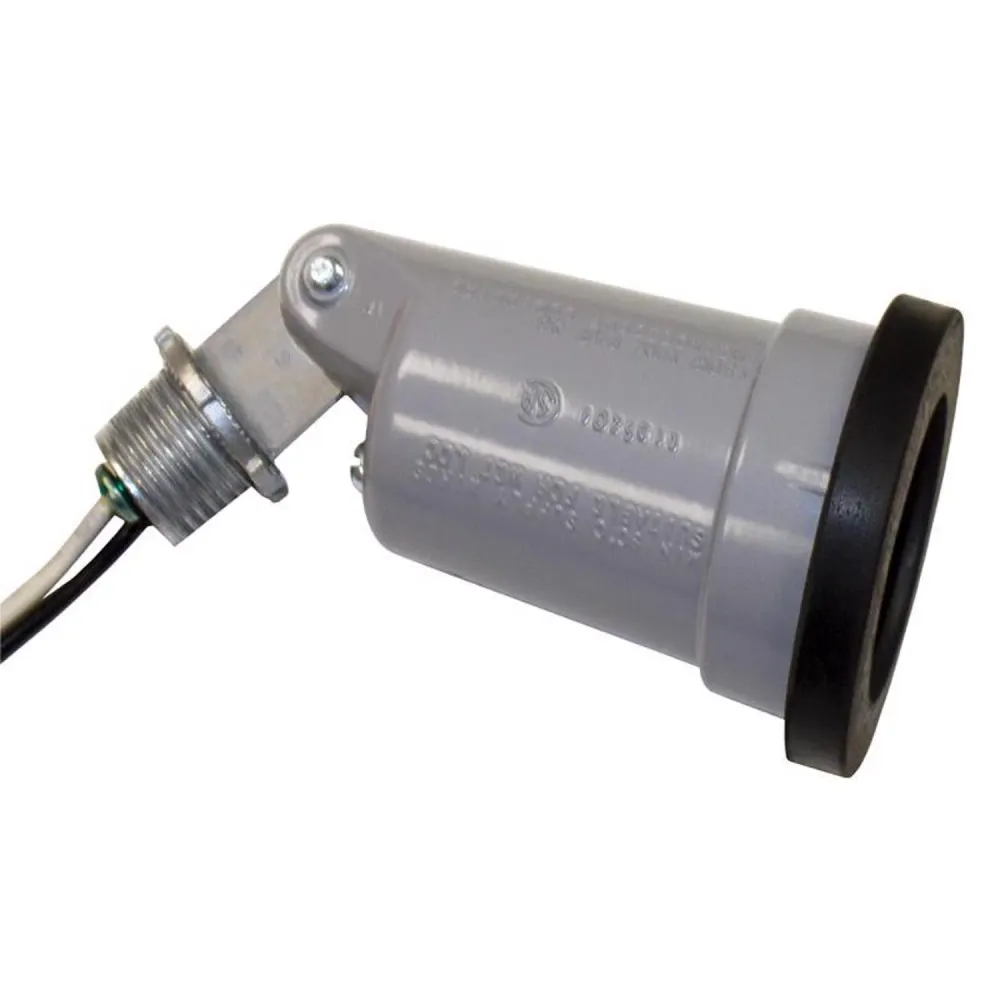 Portalámparas gris controlado por interruptor con soluciones de ingenierí Sigma y cableado Sigma Electric