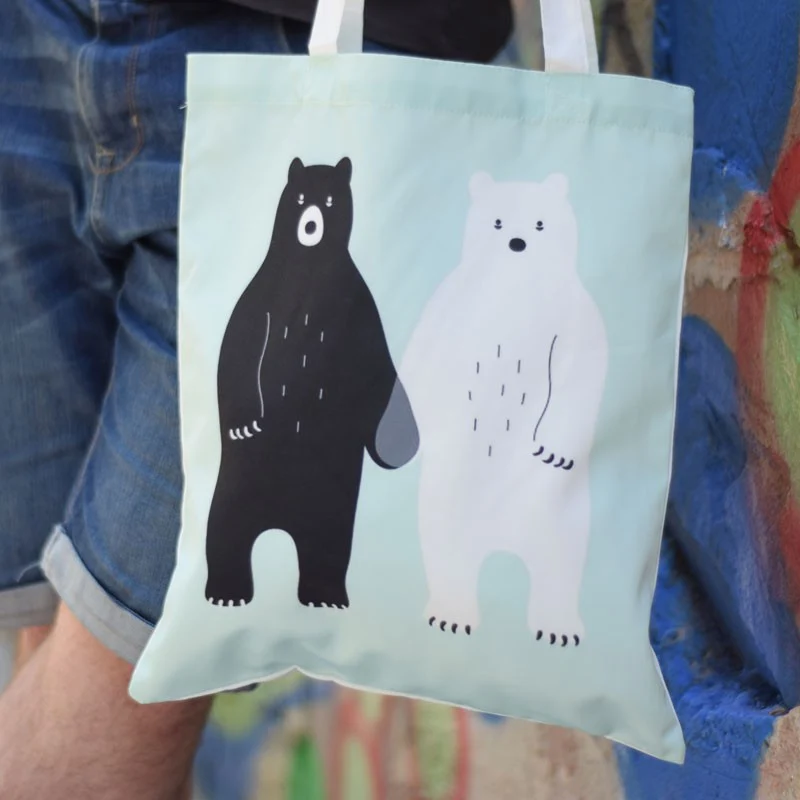 Bolsa tote de Osos de la mano