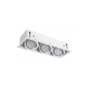 empotrables / downlights aluminio color blanco serie cesar 48cm con Cable de Conexión