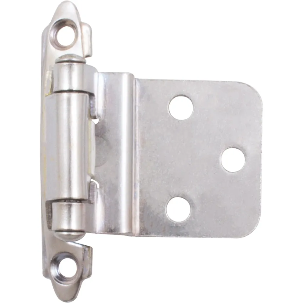 Bisagra de gabinete con cierre automático, 3/8 pulgadas, 1 par, cromo pulido de Stone Harbor Hardware