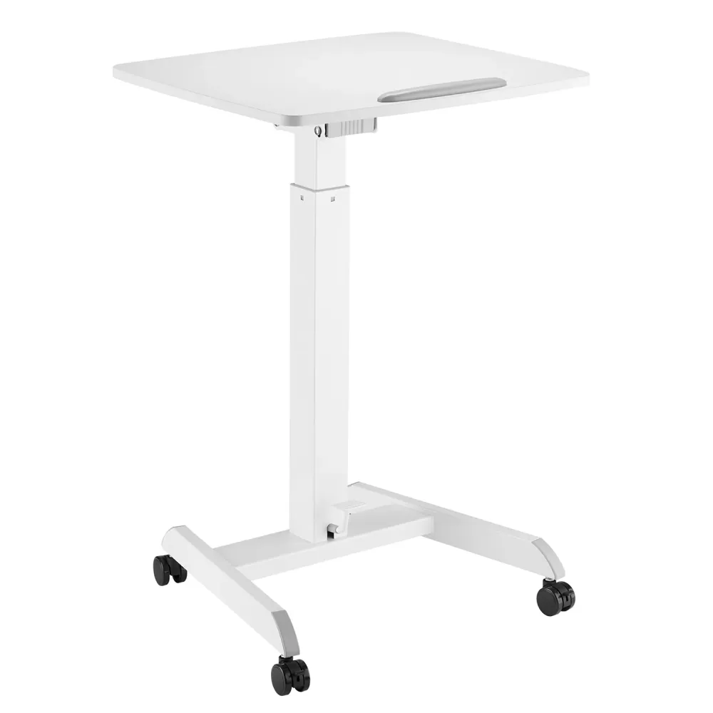 Industrial Pesado Mesa para ordenador portátil de altura regulable con ruedas Mesa de bipedestación Elevación gas Regulabl...