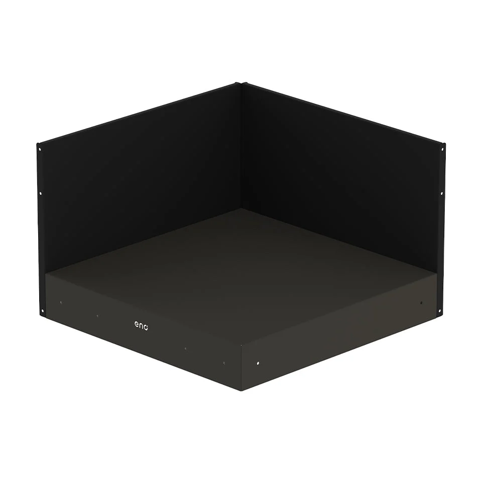 Module d'angle, gris cargo, ENO con Contactos Bañados en Oro