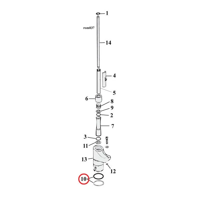 Cometic O-Ring, Tappet Guide Harley-Davidson de Vitón para Altas Temperaturas
