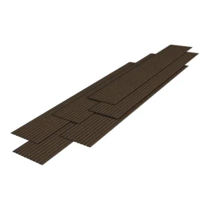 Profesional de Alta Adhesión Set de 24x paneles de pared 3D Bronckhorst 195x31,5 cm - Efecto madera oscura