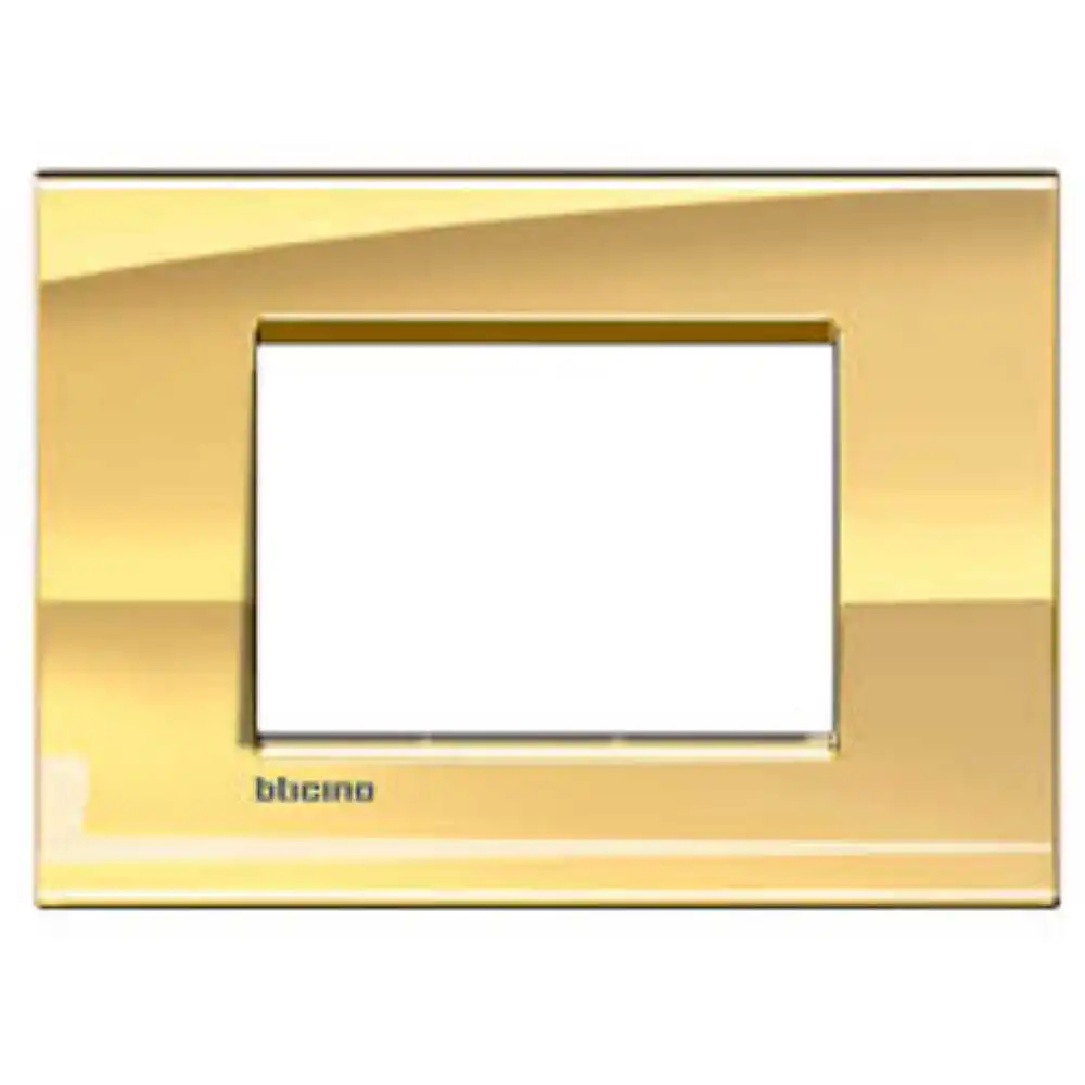 Placa rectangular color oro fresco 3 mod. Lna4803oa living y light