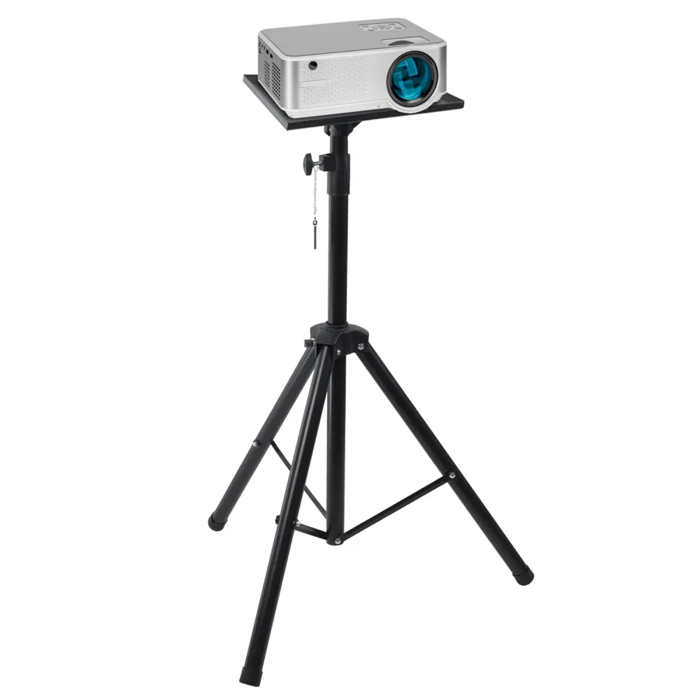 Profesional Grado Laboratorio Soporte portátil Maclean, para proyector, de acero, regulable en altura, 1,2-1,7m, MC-953
