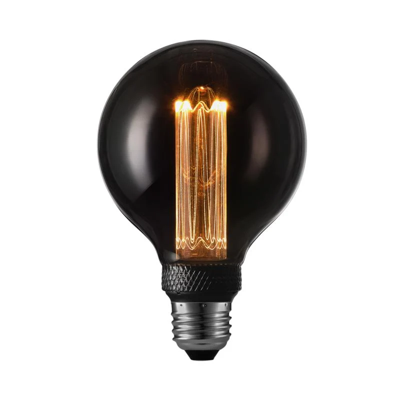 Bombilla LED Globe Electric G30 E26 (mediana), color humo, equivalente 3 vatios, paquete de 1