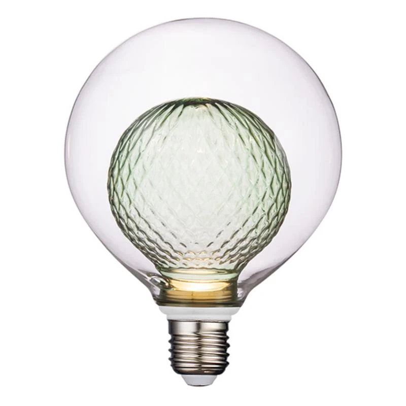 Bombilla LED Globe Electric G40 E26 (mediana), blanco suave, equivalente 3 vatios, paquete de 1
