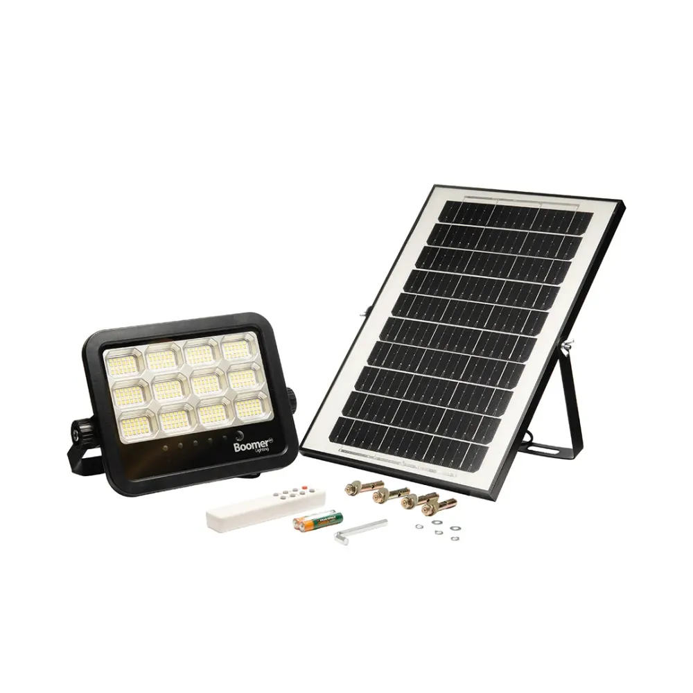 Luz Solar para Jardín REFLECTOR CON PANEL SOLAR 3CCT, 100W, BLANCOS DINAMICOS, 1100 LM